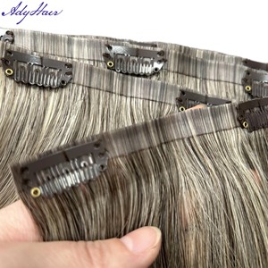 คลิปต่อผมแบบซ่อนเร้น ผมแท้แบบ Double Drawn Remy  ไร้รอยต่อ  ขายส่ง ผมเวียดนามธรรมชาติ  จัดเรียงเกล็ดผม - Product Image 1