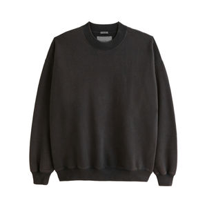 Conjunto de Sudadera de Felpa Gruesa Extra Grande 100% Algodón para Hombre, Impresión de Logotipo Personalizado de Alta Calidad, Invierno, Color Sólido - Product Image 1