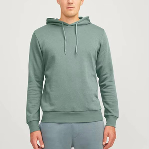 Mode Haute Qualité Sweat À Capuche Tissus 39% Coton 54% Polyester 7% Spandex Tricoté Hoodies Tissu Noir - Product Image 1