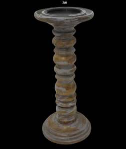 Portavelas de diseño de lujo de Metal con acabado en polvo negro mate para decoración del hogar, soporte de vela de diseño clásico - Product Image 2