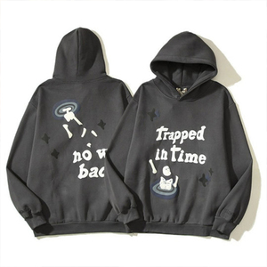 Sudadera con capucha de gran tamaño de tela personalizada de alta calidad de 380gsm Sudadera con capucha personalizada 3D puff Print sudaderas con capucha térmicas personalizadas para hombres - Product Image 2