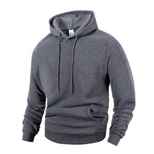 Sweat à capuche unisexe 100% coton Sweat-shirt épais de haute qualité Logo personnalisé French Terry Blank pour hommes pour l'hiver - Product Image 4