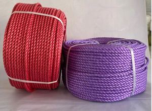 Fabricación en fábrica, cuerdas de pesca de PE trenzadas de plástico de 3 hebras, cuerda de PE de 3MM, cuerda de supervivencia Para, cuerda de paracaídas, cuerda de nailon - Product Image 4