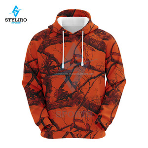 เสื้อฮู้ดผู้ชายแบบมีฮู้ดผ้าฟลีซปักลายคุณภาพสูงสั่งทำพิเศษทรงโอเวอร์ไซส์สำหรับล่าสัตว์ แห้งเร็ว เหมาะสำหรับฤดูหนาว - Product Image 5