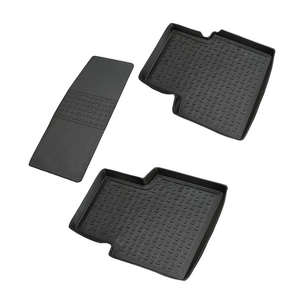 พรมปูพื้นรถยนต์แบบสั่งทำพิเศษสำหรับ Honda Civic 2016-2021 แบบลึก กันลื่น ผลิตจากยาง พร้อมช่องกลาง – ปราศจากกลิ่น - Product Image 3