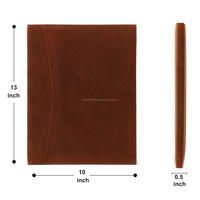Porte-documents en cuir véritable de qualité supérieure, style vintage, élégant, organiseur de documents, étui de voyage A4 portable