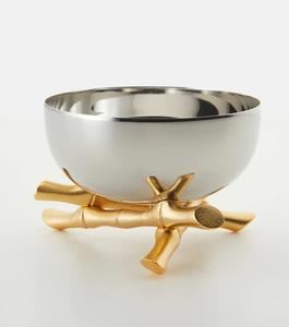 Tazón de servidor de fundición tradicional indio clásico caliente Premium con tallo de flor de latón decorativo Tazón de tuerca de condimento de calidad premium - Product Image 3