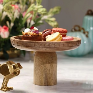Support à gâteau en bois de style ferme moderne - Product Image 3