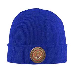 Gorros de Punto Personalizados con Logotipo de Calavera Masónica, Transpirables, Impermeables, de Color Personalizado, para las 4 Estaciones, Unisex, Cálidos para el Invierno, para Adultos - Product Image 1
