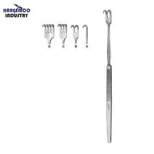 Manuel d'instruments chirurgicaux d'acier inoxydable de rétracteurs de Hooklet réutilisable pour les procédures médicales essentielles - Product Image 1