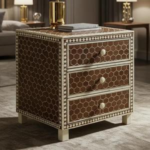 Most Selling Bone Inlay Drawer <b>Storage</b> Cabinet Handmade Furniture for Modern & Traditional Homes Available At Best Market Price - Product Image 1