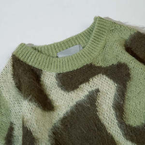 Suéter de mohair antiarrugas para hombre de alta calidad, tendencia superior, logotipo/Color personalizado transpirable para invierno, tarifa al por mayor - Product Image 3