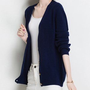 Women's Long Sleeve <b>Sweater</b> Custom Winter Casual Knitted <b>Cardigan</b> <b>Sweaters</b> Women Wholesale Prices Customized Logo and Colors - Product Image 4