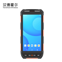 PDA portable robuste Android avec lecteur/graveur de cartes RFID 13,56 MHz NFC et scanner de codes-barres 1D/2D industriel pour la logistique et l'inventaire