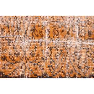 Alfombra Vintage de 2.9x5.7 pies, Alfombra Turca con Detalles en Naranja y Negro - Product Image 5