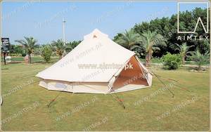 Tente de camping prête pour l'aventure – Tente en toile spacieuse et résistante aux intempéries - Product Image 3