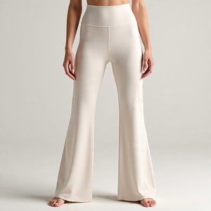 Leggings évasés taille haute jambe large femmes décontracté respirant Compression sans couture Polyester entraînement Gym Yoga Fitness - Product Image 4