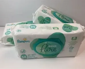 Fournisseur de prix de gros - Lingettes pour bébés Pampers Aqua Pure Sensitive - 672 lingettes, carton de 12 paquets - Product Image 5