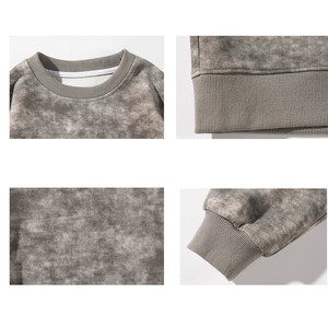 OEM unisexe Tie Dye Sweatshirt Premium 100% coton polyester hiver Sweatshirt vente en gros - Product Image 4