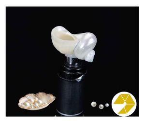 Chic Seashell Wine Stopper Diseño de concha hecho a mano para reuniones Seashell Wine Stopper Grandes ofertas a granel listo para enviar - Product Image 4