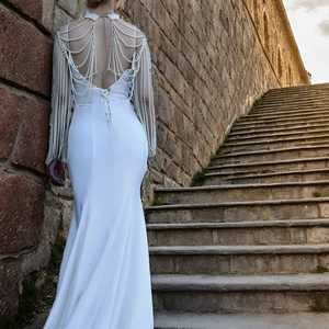 Chal de Novia Elegante, Suave y Cálido, Color Marfil Perla, Modelo Bridella VG67 - Product Image 2