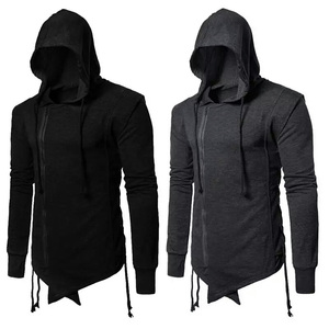 Hombres Heaven Rose 100% algodón Sportswear Fleece Zip-up Hoodies con diseño sólido de moda para el invierno - Product Image 2