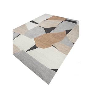 Alfombra de Lana Anudada a Mano Zuri Blue AKWL-1803, Diseño Abstracto 3D, Alfombra Rectangular para Sala de Estar, Pasillo o Entrada - Product Image 2