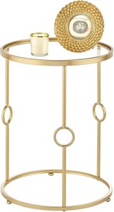 Circle Shaped Metal Accent <b>Side</b> <b>Tables</b> <b>Set</b> for Living Room and Home Furniture High Quality <b>Side</b> <b>Table</b> - Product Image 2