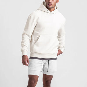 Sweats à capuche pour hommes poids lourd 100% coton Logo personnalisé vêtements d'hiver à la mode respirant vierge prix responsable sweats à capuche - Product Image 2