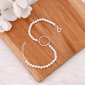 Wholesale 925 Sterling Silver Vintage Style <b>Bracelets</b> For Women <b>Fashion</b> <b>Beaded</b> <b>Bracelet</b> For Engagement Wedding Party Gifts - Product Image 4