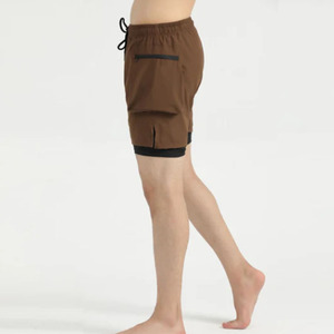 กางเกงขาสั้นจ็อกเกอร์ผ้าฝ้ายแท้ 100% สำหรับผู้ชาย เหมาะสำหรับออกกำลังกาย ฟิตเนส เทรนนิ่ง น้ำหนักเบา มีโลโก้ด้านหน้า - Product Image 2