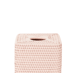Boîte à mouchoirs carrée rose boîte à mouchoirs en rotin tissé à la main porte-mouchoirs en osier vaisselle de fête décor de Table en gros du Vietnam - Product Image 3