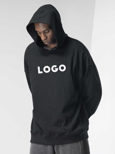 Sudadera con Capucha Personalizada de Estilo Urbano, 280g, Felpa Gruesa, Sin Cordones, Hombros Caídos, Unisex, Invierno, Ecológica, Transpirable - Product Image 2