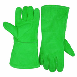 Meilleure performance Gants en cuir de vachette fendu Longue durée Abrasion Résistant à la chaleur Réfléchissant Sécurité Construction Équipement de soudage - Product Image 4