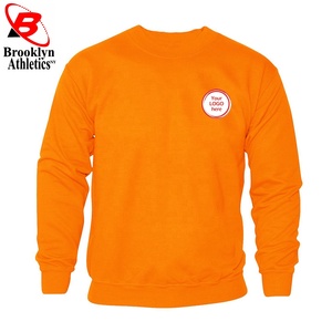 Sweat-shirt à col rond EcoSmart pour hommes, molleton en mélange de coton pour l'hiver, motif brodé et solide, fourniture en gros - Product Image 2