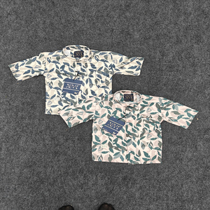 Meilleures chemises de mode d'été imprimées T-shirts personnalisés en coton respirant à motif géométrique à manches courtes pour garçons décontractés - Product Image 4