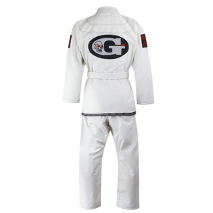 Genteel jiu jitsu kimonos Gi de jiu jitsu brésilien blanc avec des logos de marque personnalisés et des matériaux kimonos bjj de marque de qualité supérieure - Product Image 3