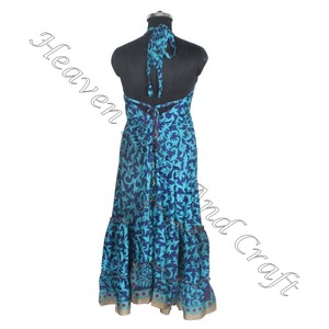 SD004 Saree / Sari / Shari indien et pakistanais vêtements de l'Inde Hippy Boho longue Unique Cool Maxi indien Vintage Sari robe - Product Image 6