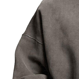 Plus Size 400gsm Trendy Heavyweight Custom Oversized Men Acid Wash Hoodie Vintage Plain Hoodies in Bulk - Product Image 3