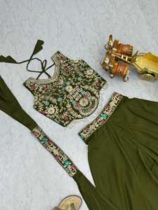 Nouvelle Blouse de Créateur, Ensemble Palazzo et Dupatta pour Fille, Tenue de Mariage et de Soirée, Ensemble Palazzo Brodé pour la Vente à l'Exportation - Product Image 5