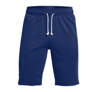 Pantalones cortos de gimnasio para hombre, pantalones cortos de sudor personalizados para entrenamiento de sudor con cordón en blanco - Product Image 1