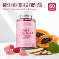 Gummies raffermissantes pour le buste OEM, 60 unités, Pueraria Mirifica, marque privée