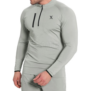 Sweat à capuche d'hiver durable, doux, respirant, demi-zip, coupe ajustée, écologique, pour l'entraînement sportif et l'usage quotidien actif - Product Image 4