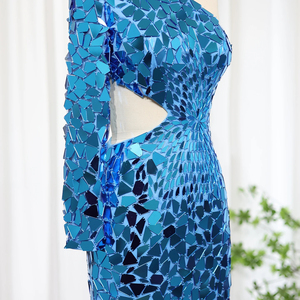 Vestidos <span class=keywords><strong>de</strong></span> Fiesta Cortos <span class=keywords><strong>de</strong></span> Lentejuelas <span class=keywords><strong>Azul</strong></span> <span class=keywords><strong>Turquesa</strong></span> Jancember SZ015 para Cóctel, Club Nocturno, Cumpleaños - Product Image 4