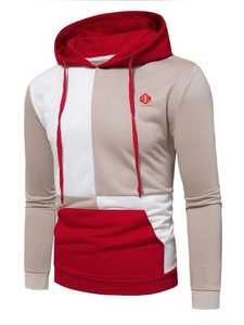 Fabrication 250 Gsm Sweat À Capuche Coton Sans Cordes Ourlet Ouvert Sweat À Capuche Poids Lourd Hommes Broderie Sweats À Capuche Vierges - Product Image 4