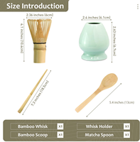 Ensemble de fouet Matcha outil en bambou Chasen cuillère traditionnelle Chashaku cuillère à thé Chashaku support Chasen reste boisson en céramique naturelle