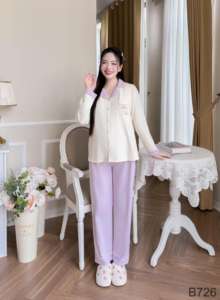 Best Choice Logotipo personalizado B726 Conjunto de ropa informal de maternidad Algodón suave Longitud larga Transpirable y no decolorado a granel - Product Image 2