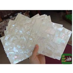 Lámina Cuadrada de Nácar Blanco Pulido de Primera Calidad para Diseño de Mosaico y Artesanía - Product Image 3