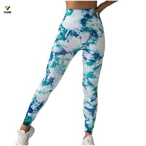 Leggings Deportivos de Alta Calidad para Mujer, Cintura Media, Sin Costuras, Transpirables, 100% Algodón, Color Sólido Personalizado, Listos para Usar, Leggings de Invierno - Product Image 1