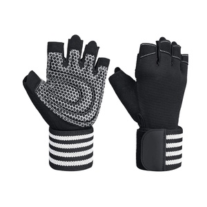 Conception personnalisée Gants d'haltérophilie unisexes Panneau d'aération en maille rembourrée en mousse épaisse Gants de gymnastique à coupe sans doigts - Product Image 6